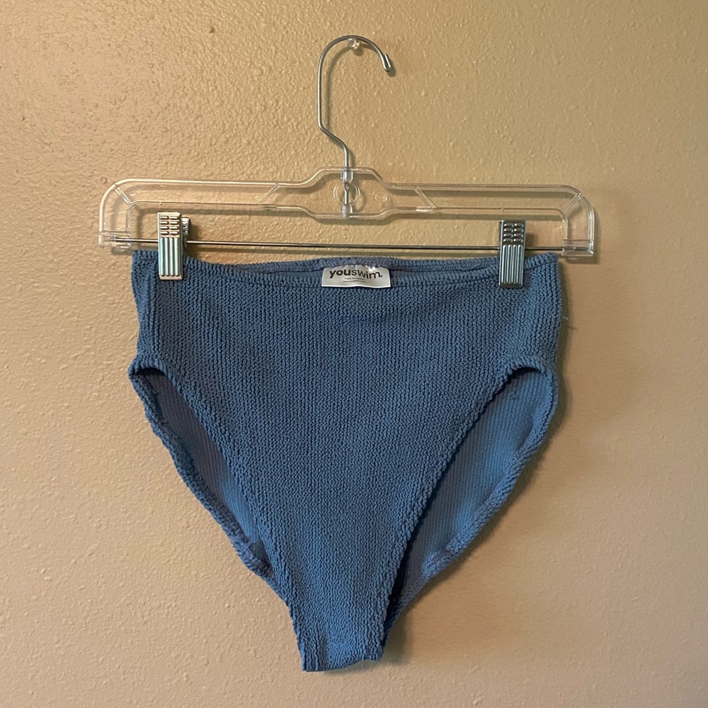 Youswim Blue Aplomb High-Waisted Bikini Bottom